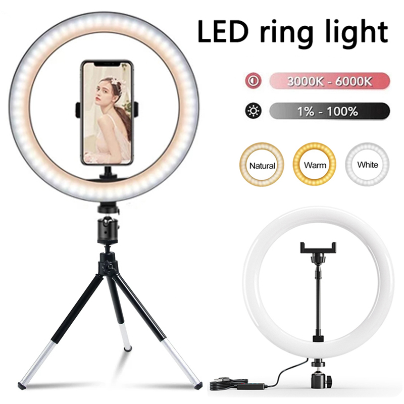 Webcam Ring Light - Anneau lumineux LED de 12 pouces