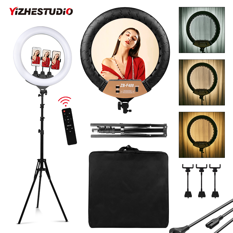 Webcam Ring Light - Kit d'éclairage de photographie LED à