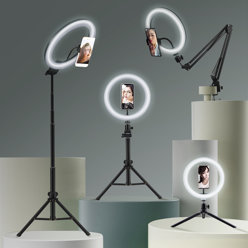 Webcam Ring Light - Anneau lumineux LED circulaire avec support
