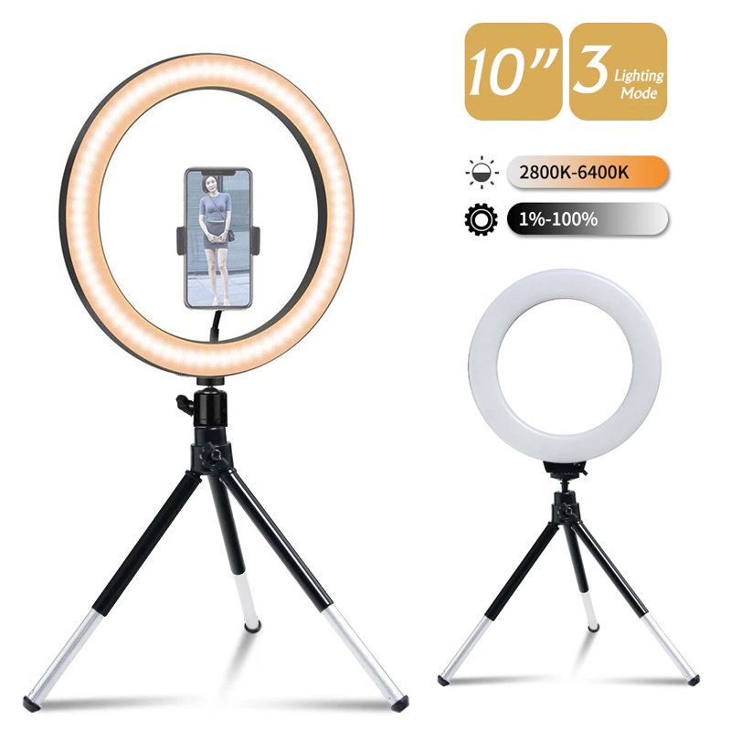 Webcam Ring Light - Anneau lumineux LED pour photographie, éclairage