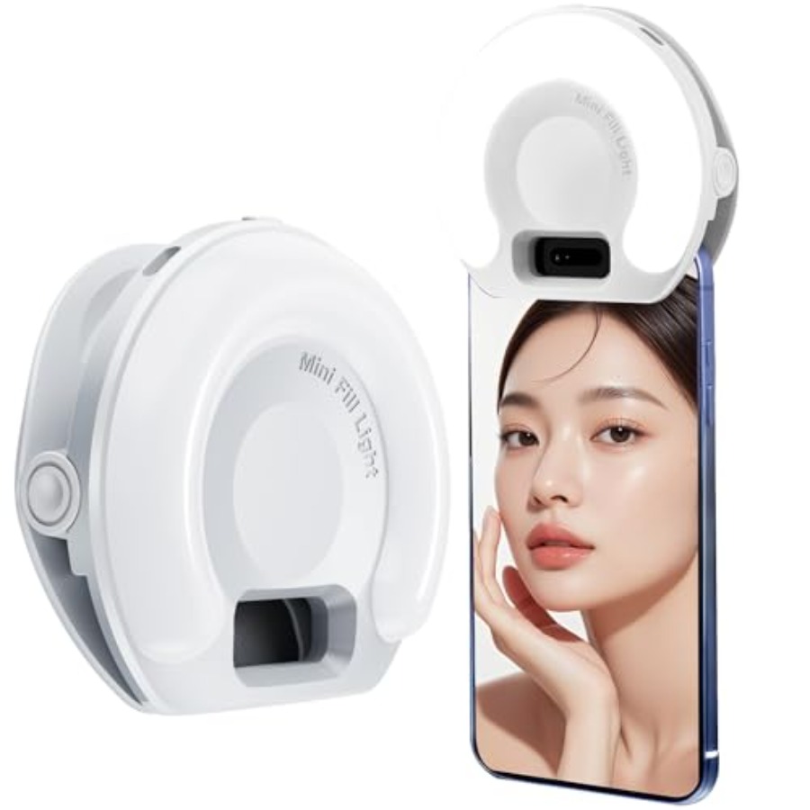 Webcam Ring Light - Anneau lumineux portable pour téléphone, 3