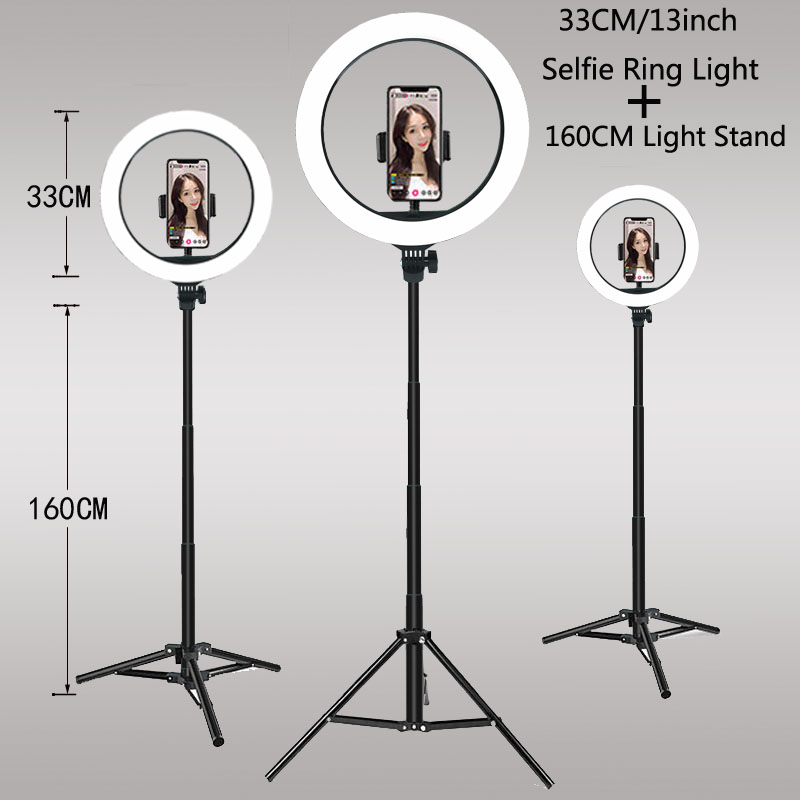Webcam Ring Light - 26 33CM lumières vidéo lumière variable