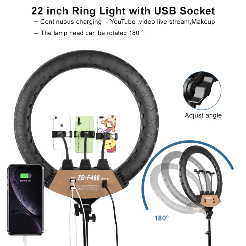 Kit d'éclairage de photographi - Webcam Ring Light avis et prix