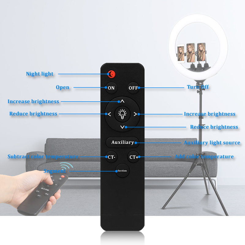 Kit d'éclairage de photographi - Webcam Ring Light avis et prix