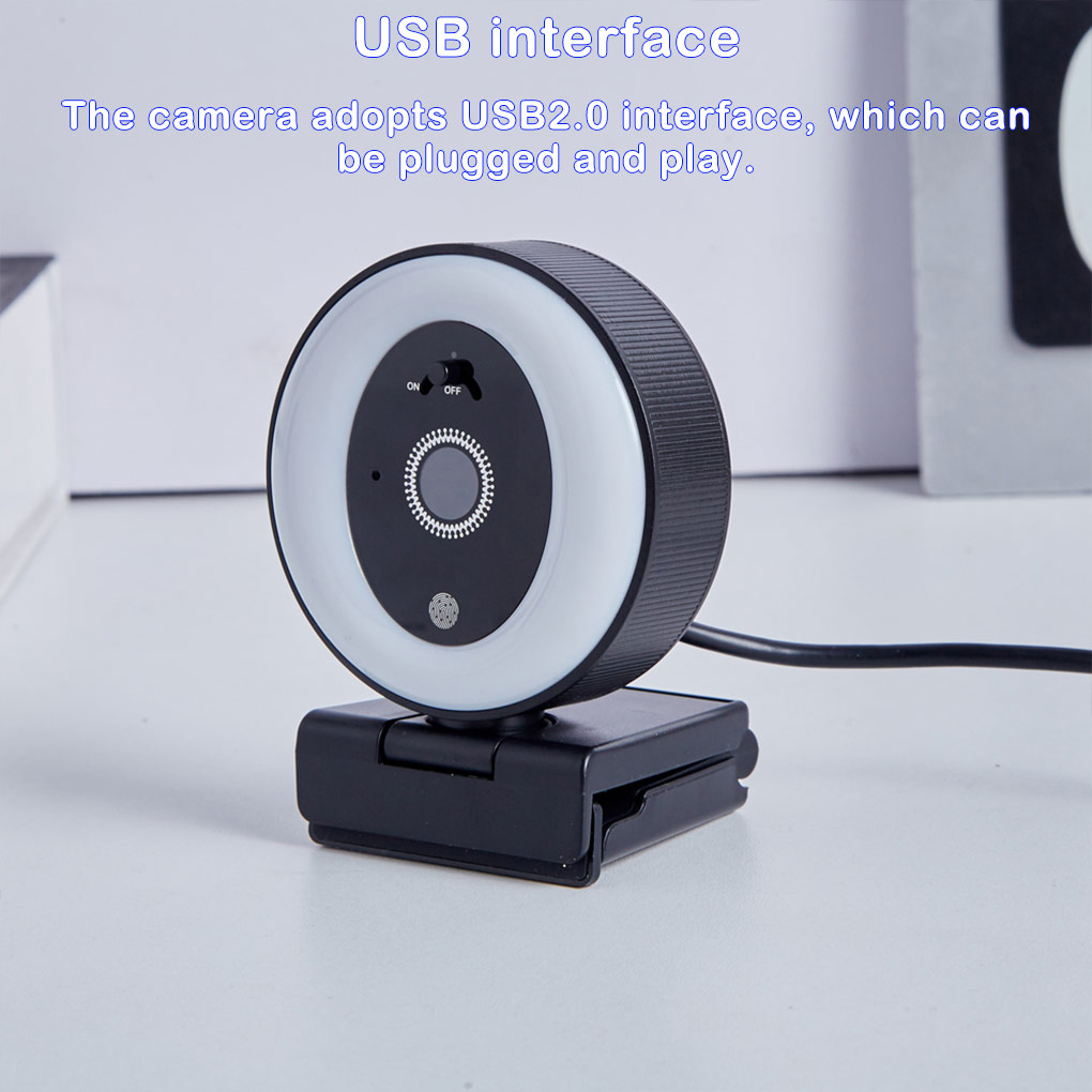 Caméra de diffusion en direct  - Webcam Ring Light avis et prix