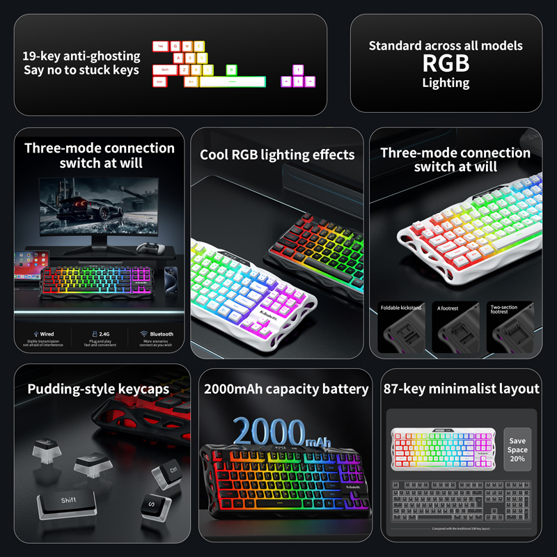 Clavier sans fil Bluetooth ksn - Esports Gaming Uk avis et prix