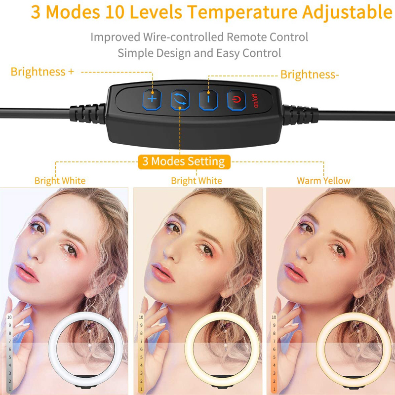 Anneau lumineux LED de 10 pouc - Webcam Ring Light avis et prix