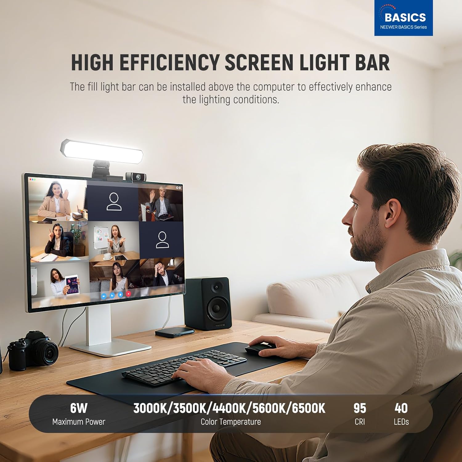 NEEWER Basics barre lumineuse  - Webcam Ring Light avis et prix