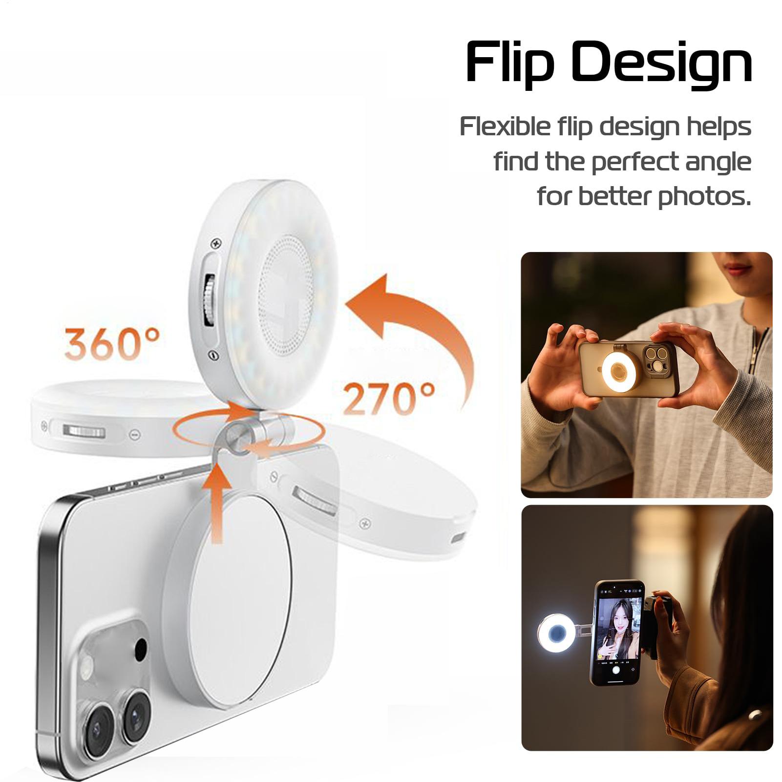 Anneau lumineux magnétique Por - Webcam Ring Light avis et prix